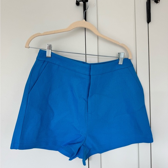 Commense High Waist Blue Shorts Modern Design - Picture 1 of 2